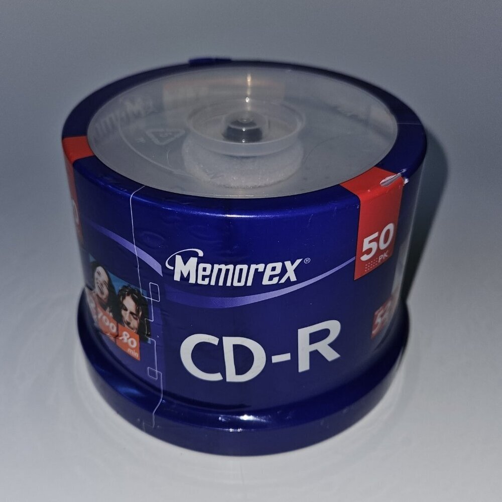 Memorex CD-R 50 Pack Spindle 52X 700MB 80 Min FACTORY SEALED Packaging Wear READ